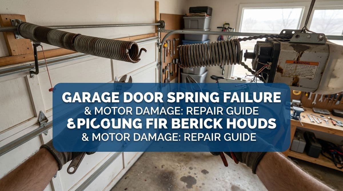 Blog post Garage Door Spring Failure & Motor Damage: Repair Guide image