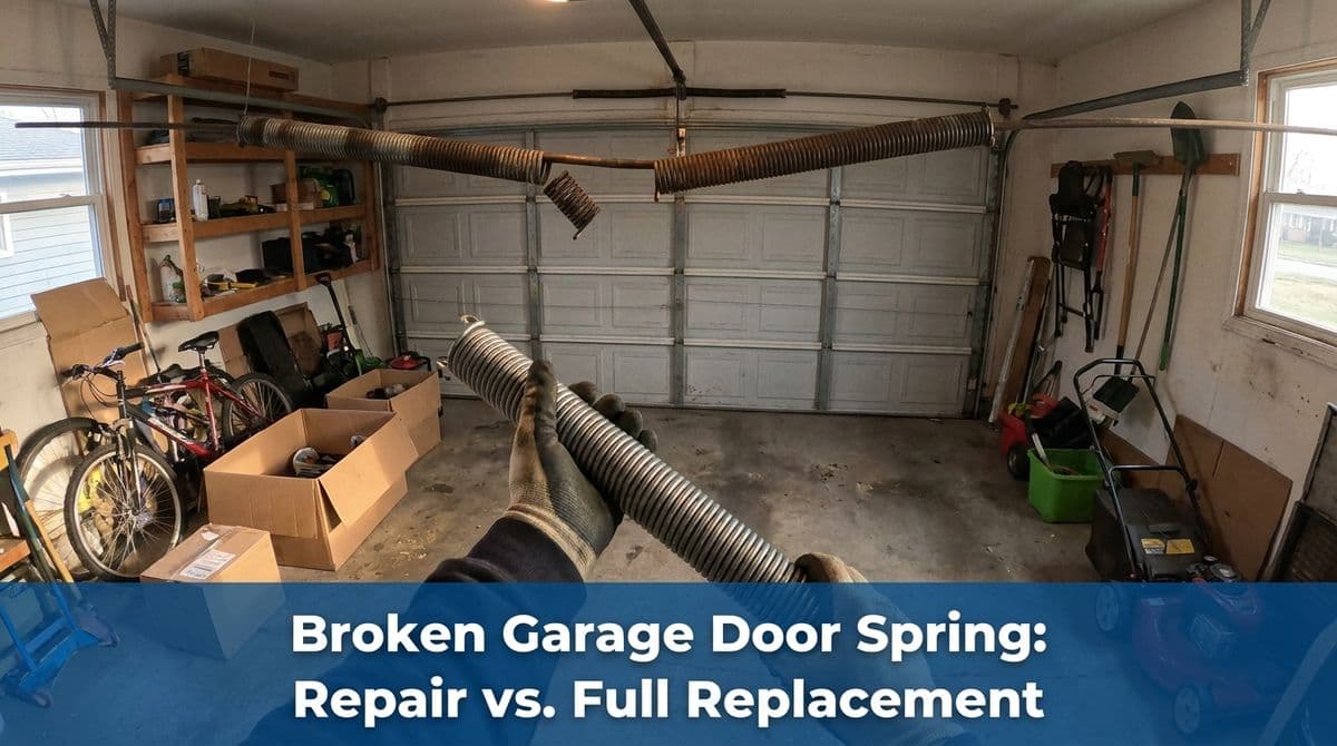 Broken Garage Door Spring: Repair vs. Full Replacement image