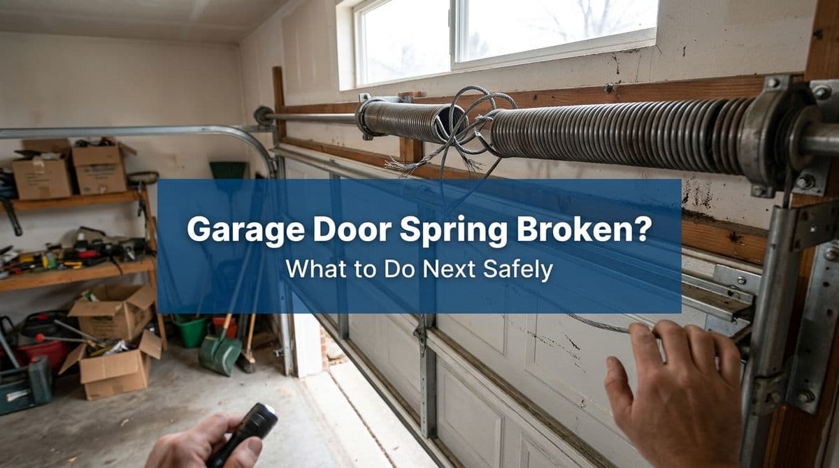 Featured post - Garage Door Spring Broken? What to Do Next Safely